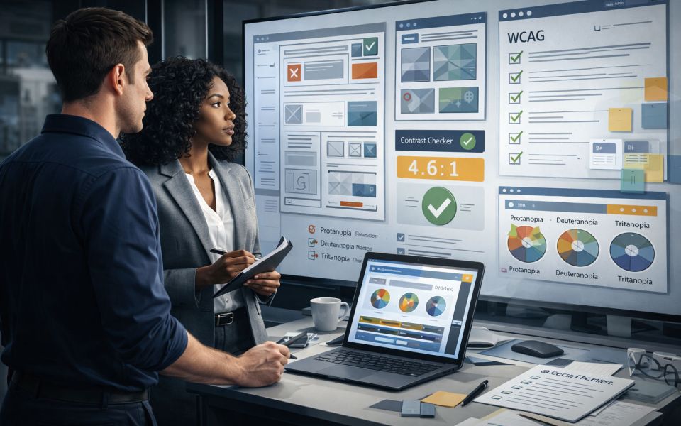 Kleurenblindheid in webdesign: complete gids voor WCAG-proof en inclusieve websites