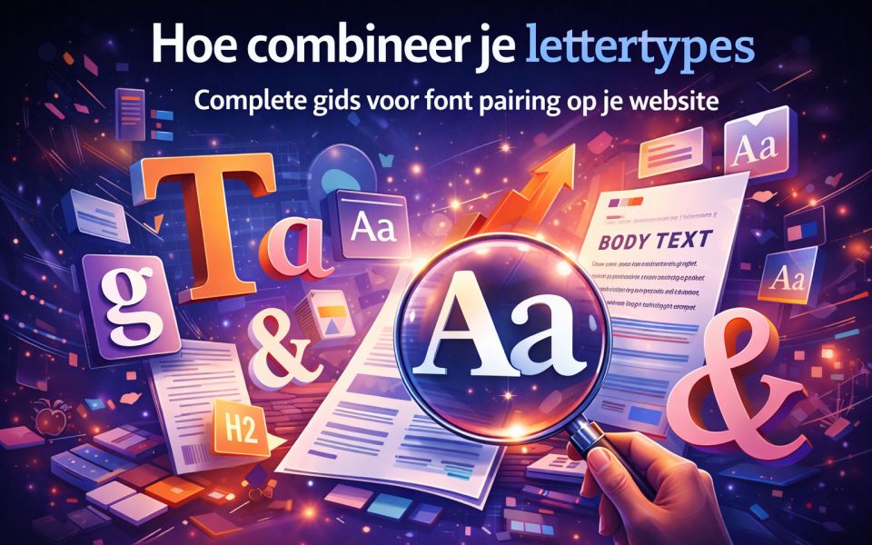 Hoe combineer je lettertypes: complete gids voor font pairing op je website